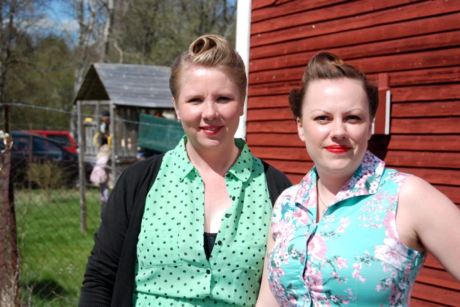 Sofi Ahl och Linda Blomqvist. (Foto Uppvidinge Tidning)